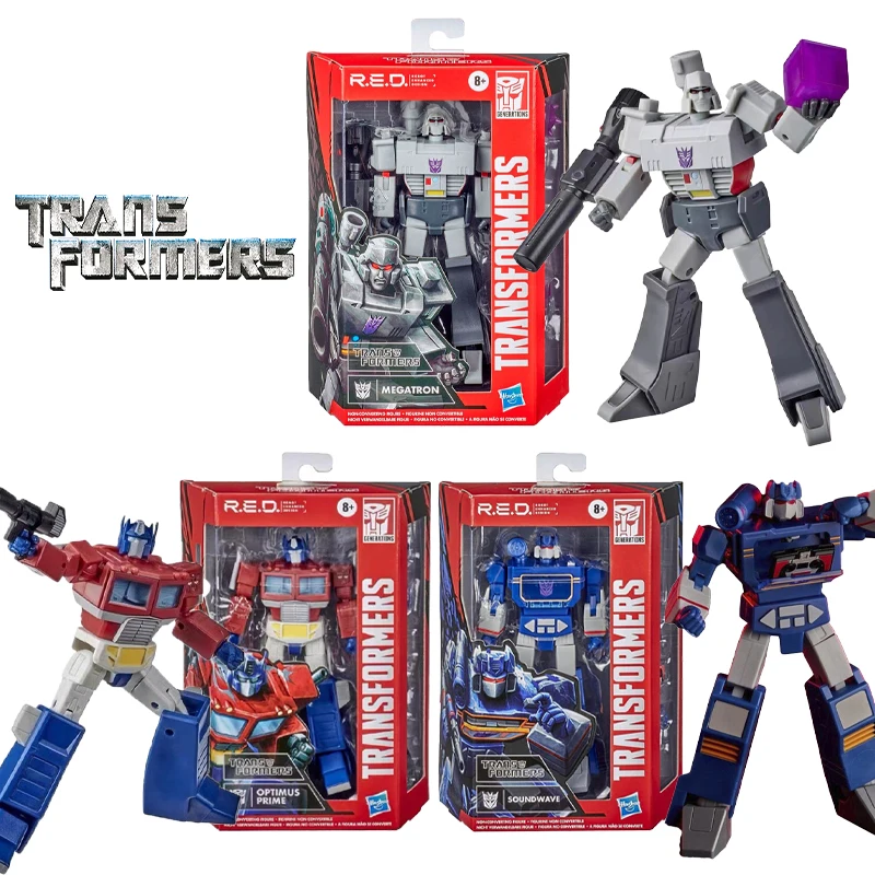 Hasbro Transformers R.E.D. Soundwave Megatron Optimus Prime Action Figures New in stock