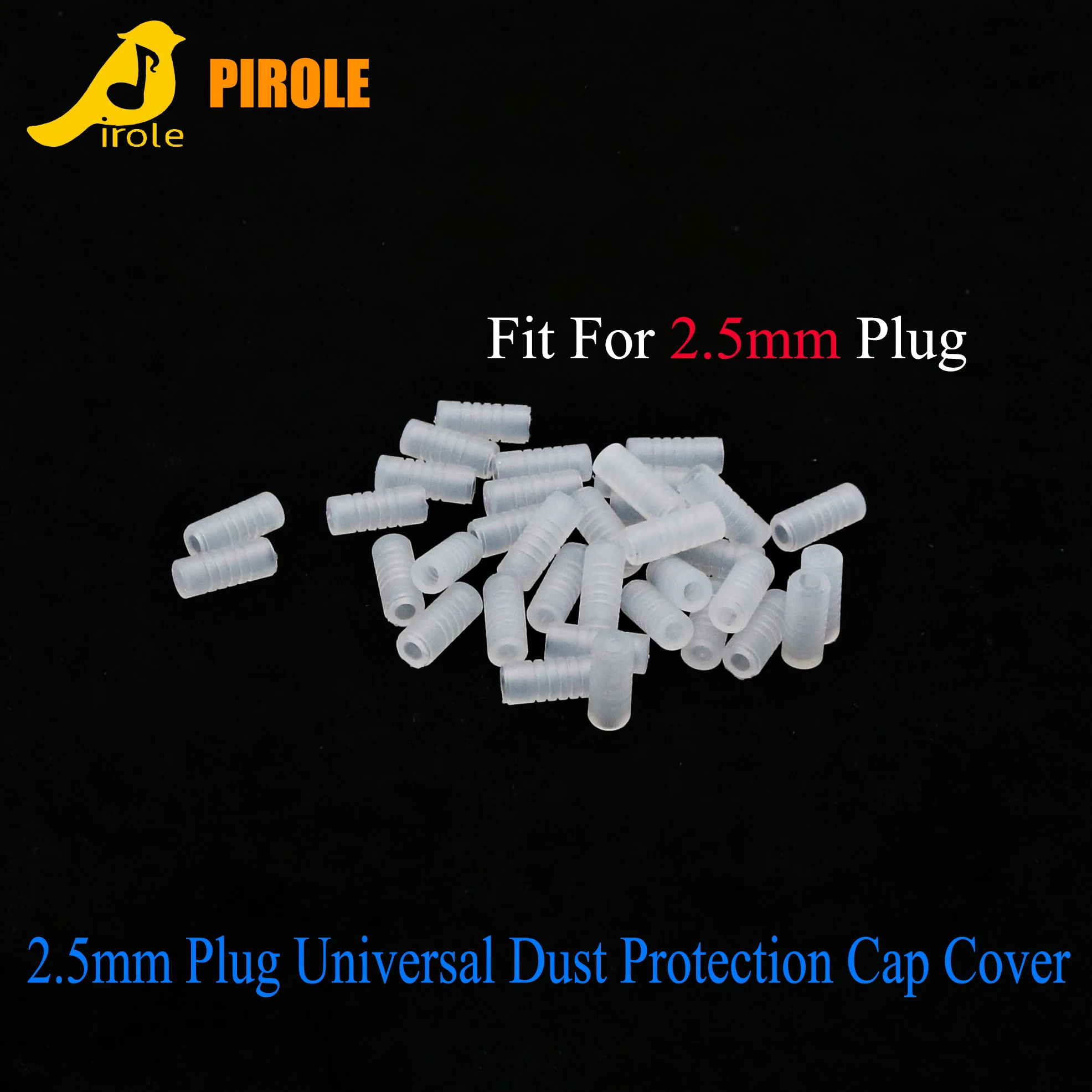 Pirole 2.5/3.5/4.4mm wire plug universal dust protection cap cover Plastic HIFI audio cables jack dust plug earphone accessories