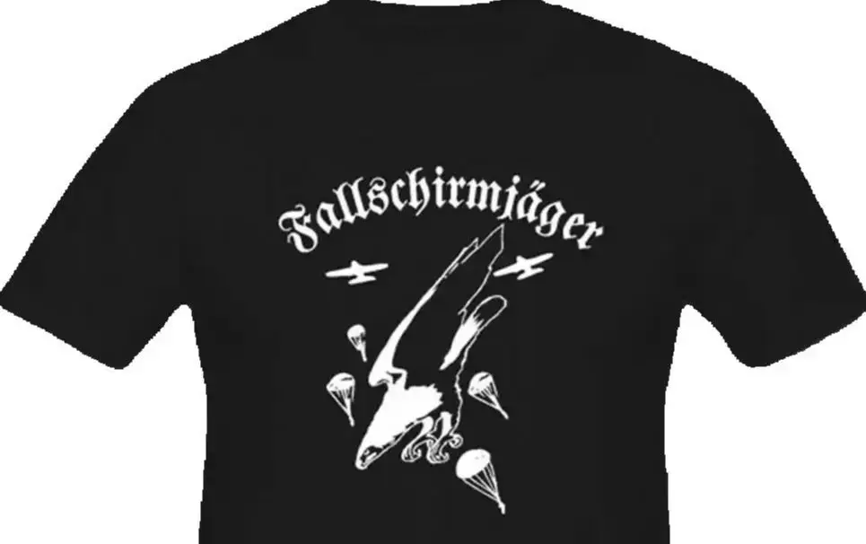 

Футболка со значком орла десантника Бундесвейера. Повседневные футболки из 100% хлопка с коротким рукавом, свободный топ, размер S-3XL