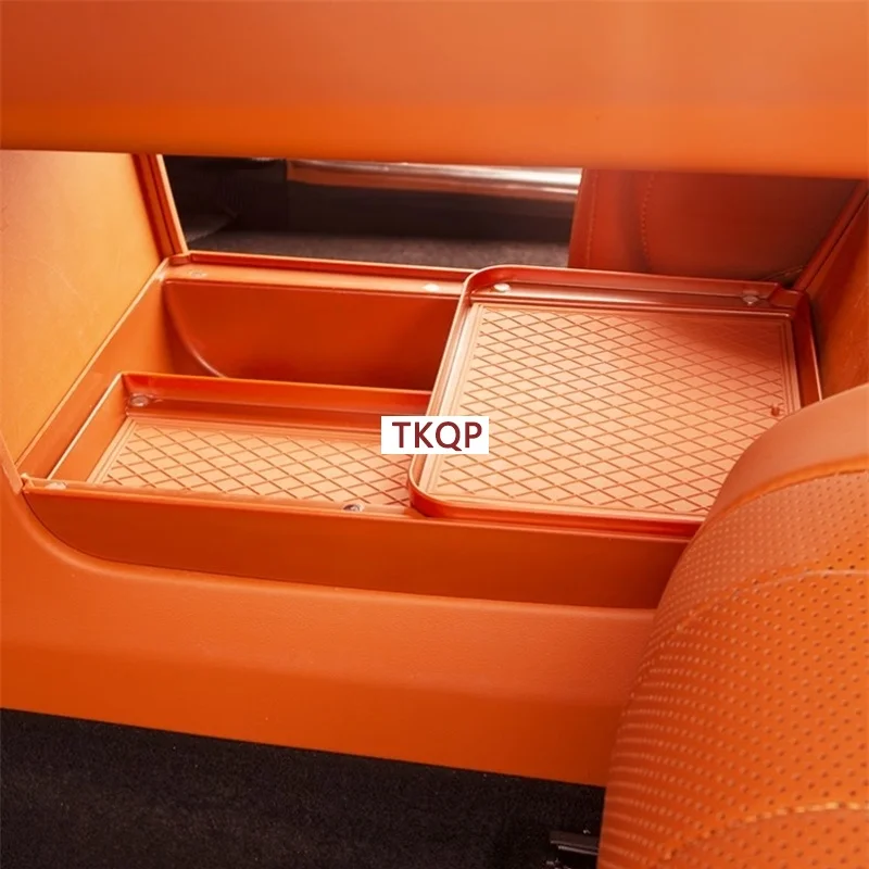 Fit For GWM Wey 07 2023 + Car Style Central Control Storage Box Compartment Organize Tray Cover Protector Decoration Accessories