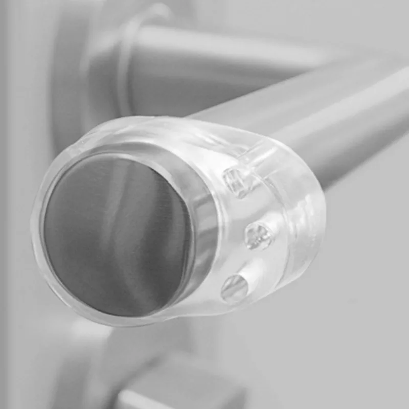 30/1x Pelindung Kenop Pintu Anti Benturan, Cincin Penyangga Gagang Pintu Transparan, Pelindung Furnitur Bening, Bantalan Anti Benturan, Cincin Anti Guncangan