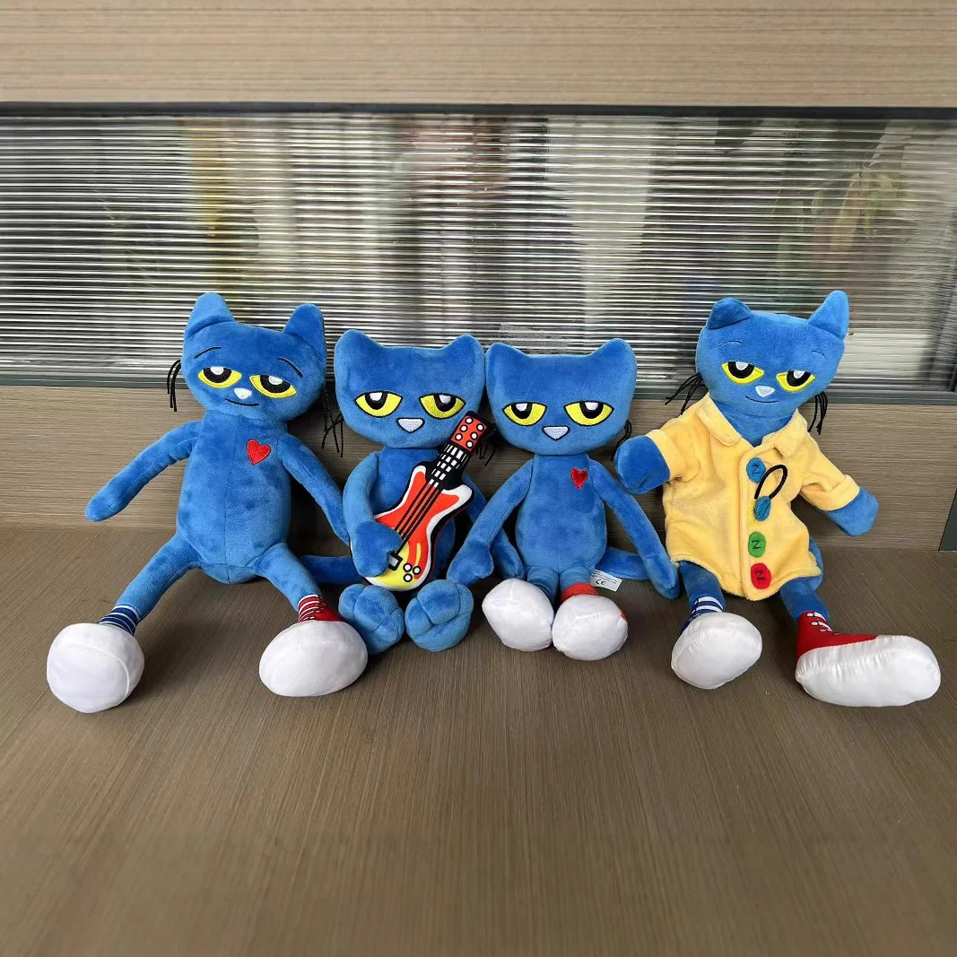 لعبة Pete The Cat القطيفة الجديدة ذات المظهر الجيد، هدايا عيد ميلاد الأطفال وهدايا العطلات، لعبة ديكور الغرفة من القطيفة