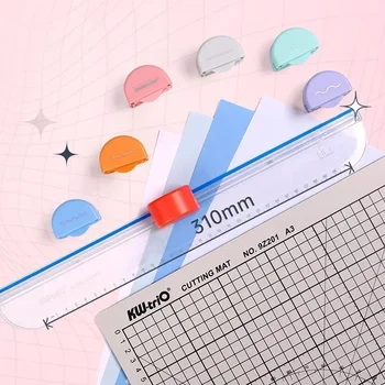 휴대용 종이 A4 A5 A6 라운드 커팅 나이프 DIY 커팅 종이 나이프 스크랩북 사진 트리머 편지지 카드 커터 도구