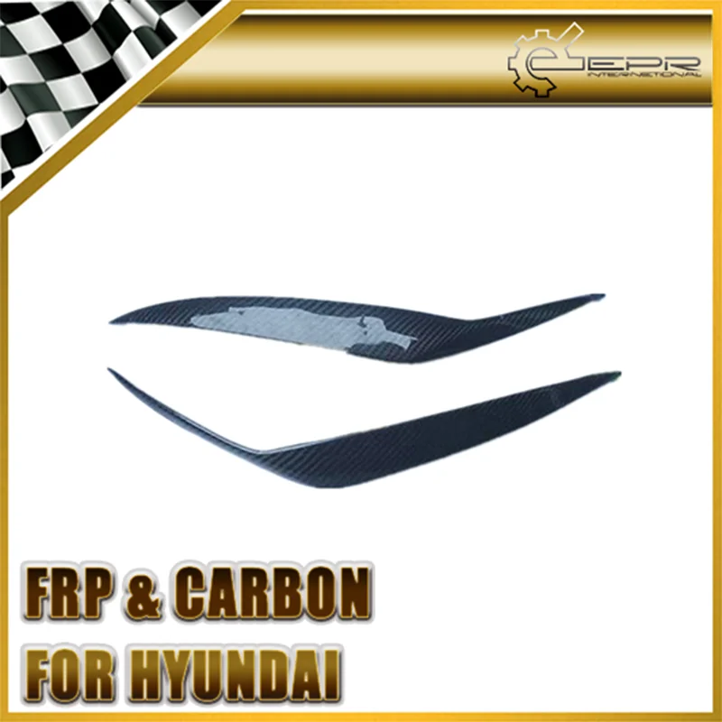 

For Hyundai Coupe Tiburon (03-06) Carbon Eyebrow - Exact Fit Headlight Trim Accessory