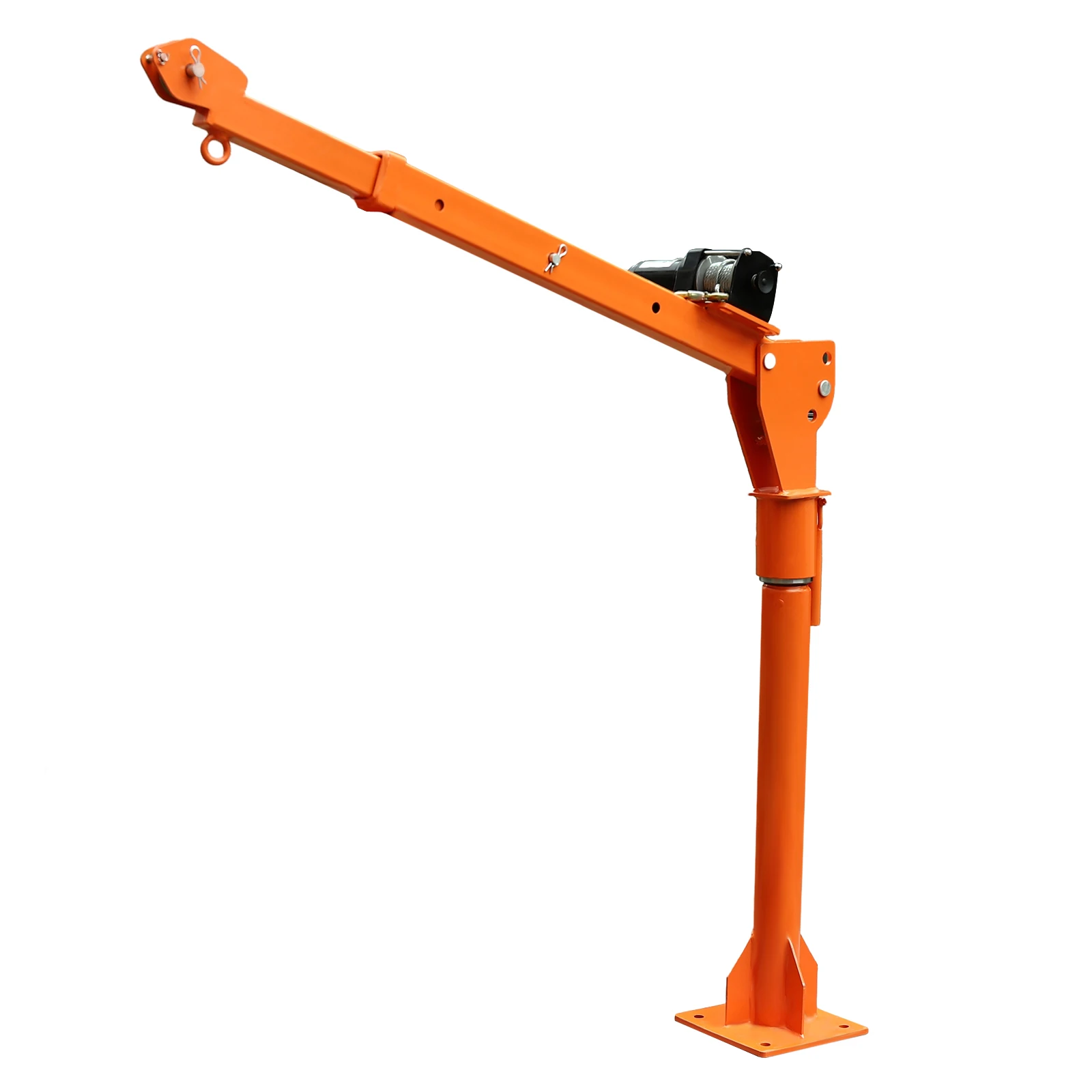 Heavy Duty Deer Hoist, Adjustable Arm Length, 1100 lbs Load Capacity, Rotating Base, for Easy Loading