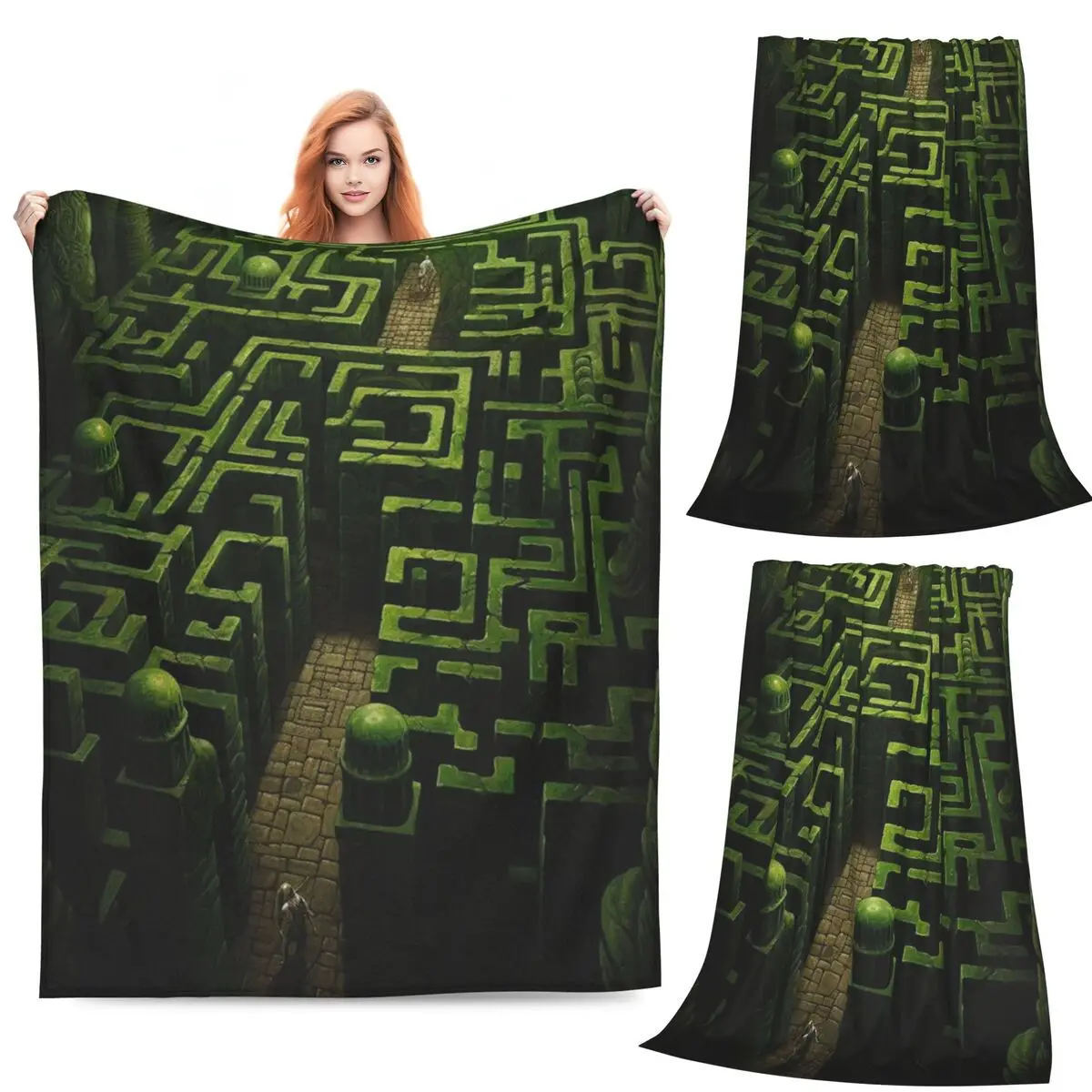 

Labyrinth Top Sarah Ludo Goblins Inside Of The Labyrinth Fantasy Adventure Ambrosius Blankets Flannel Sofa Throw Blanket