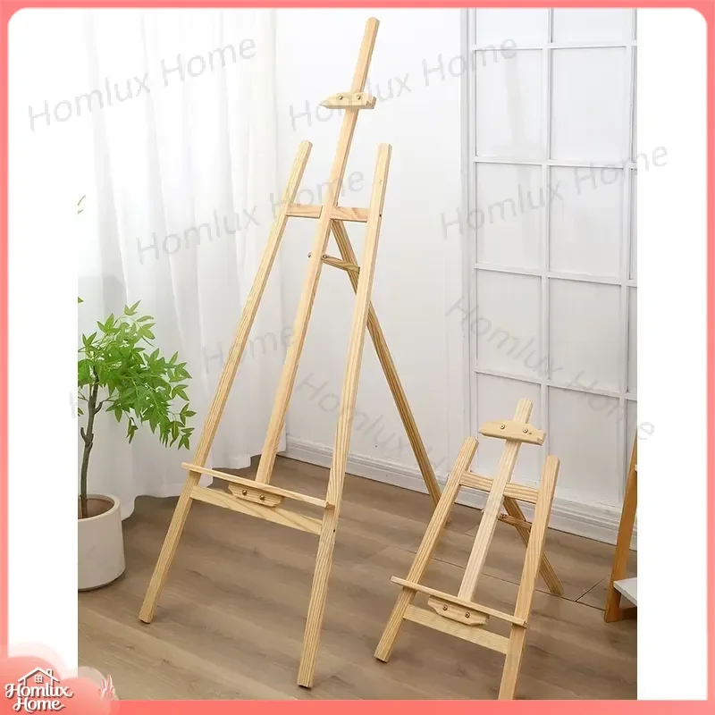 Wedding Signage Display Stand Tripod Easel for Photo Booth Backdrop Banner Holder Polished Wood Adjustable Multi Functional