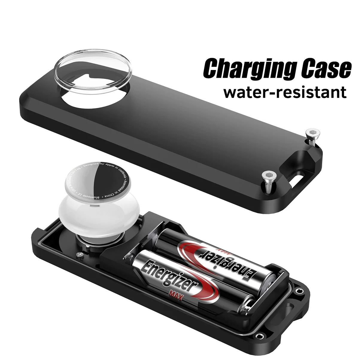 Чехол для батареи Guugei для Apple Airtag, водонепроницаемый клейкий держатель Airtag, для замены батарей Aa для батареи Air Tag Cr 2032. Чехол для батареи Guugei для Apple Airtag, водонепроницаемый клейкий держатель Airtag, для замены батарей Aa для батареи Air Tag Cr 2032.