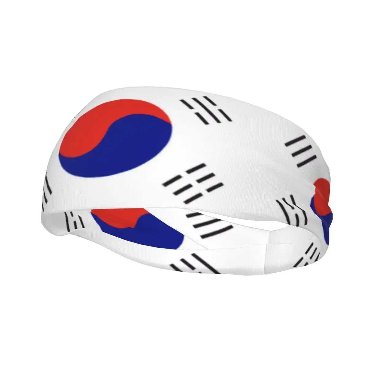Custom Sports Sweatband Breathable Headband Sweat Hair Head Band Flag Of South Korea Yoga Headband