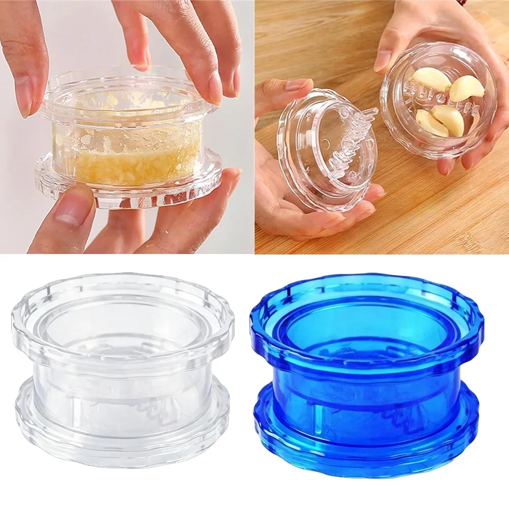 

Manual Garlic Presser Mincer, Plastic Twist Garlic Crusher Multifunctional Kitchen Garlic Press Kitchen Gadgets Accessories