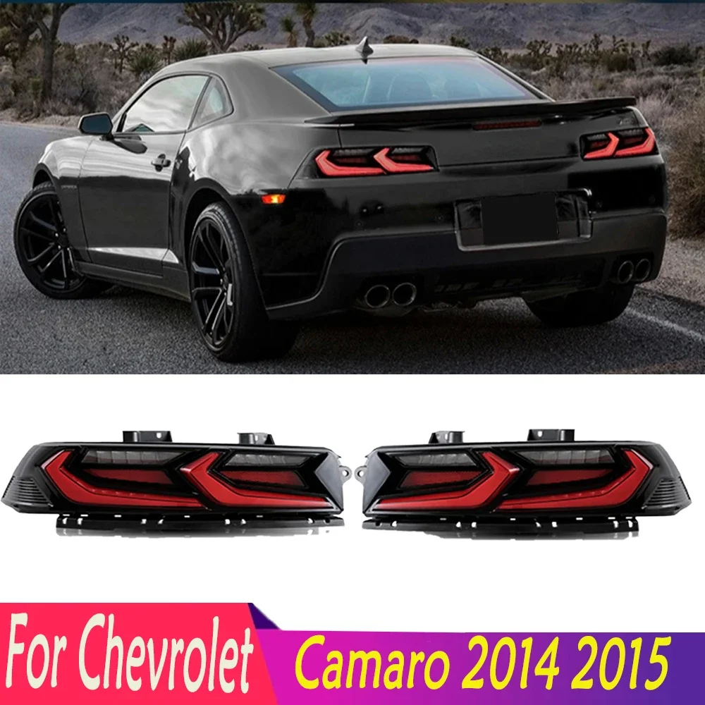 

For Chevrolet Camaro 2014-2015 High Quality 2PCS LED Rear Tail Light Taillights Assembly Auto Lamps Sequential Turn Signal Light