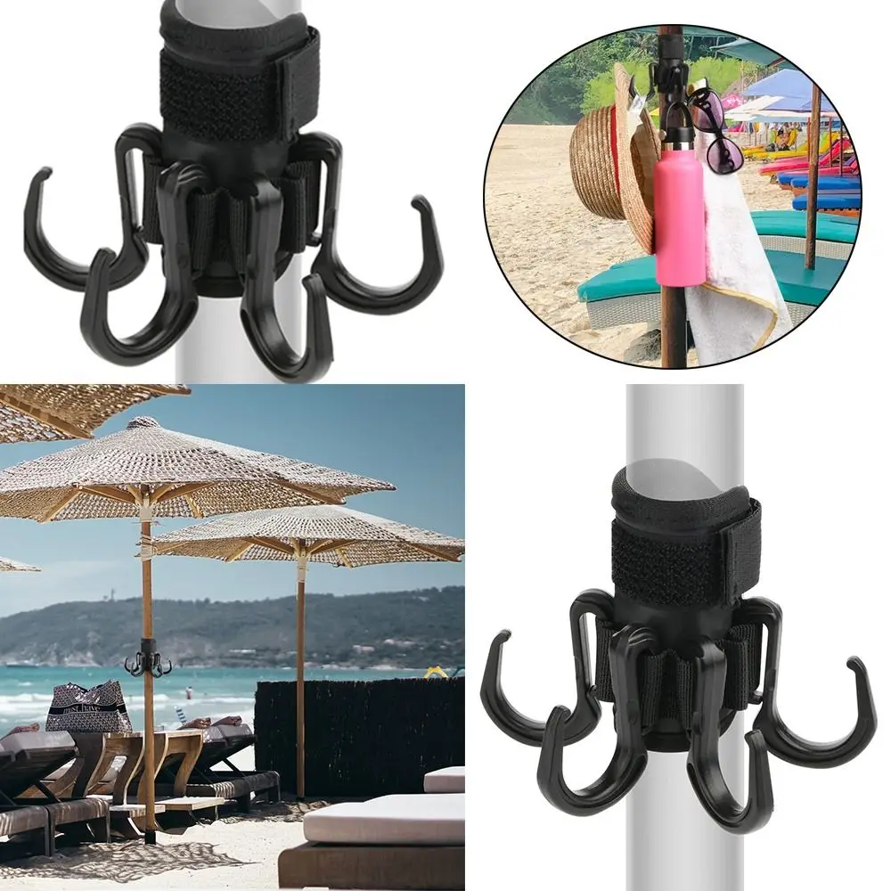 

Hats Beach Umbrella Hanging Hook Clothes and Bags Anti Slip Umbrella Hook Plastic Easy to Install for Beach Sunglasses Hook