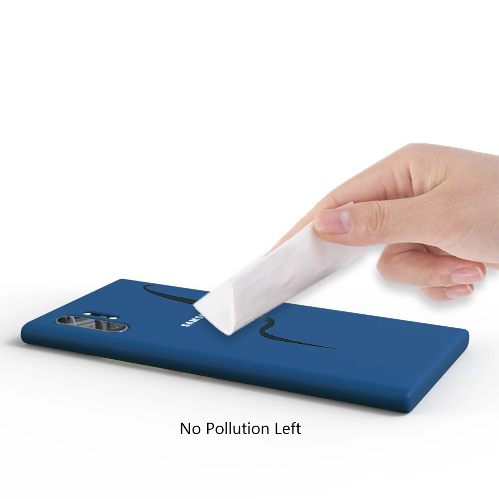 For Samsung Galaxy Note10 Plus Case Silky Silicone Cover Soft-Touch Back Protective Housing For Note10Plus Note 10 + Full Back