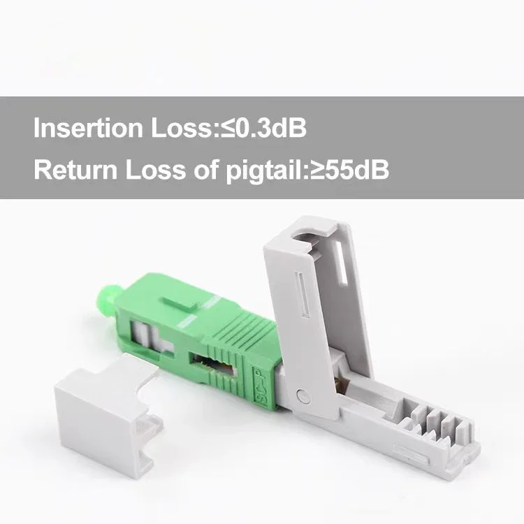 ZISA FTTH N718 SC Fiber Optic Fast Connector SC/APC Fast Connector