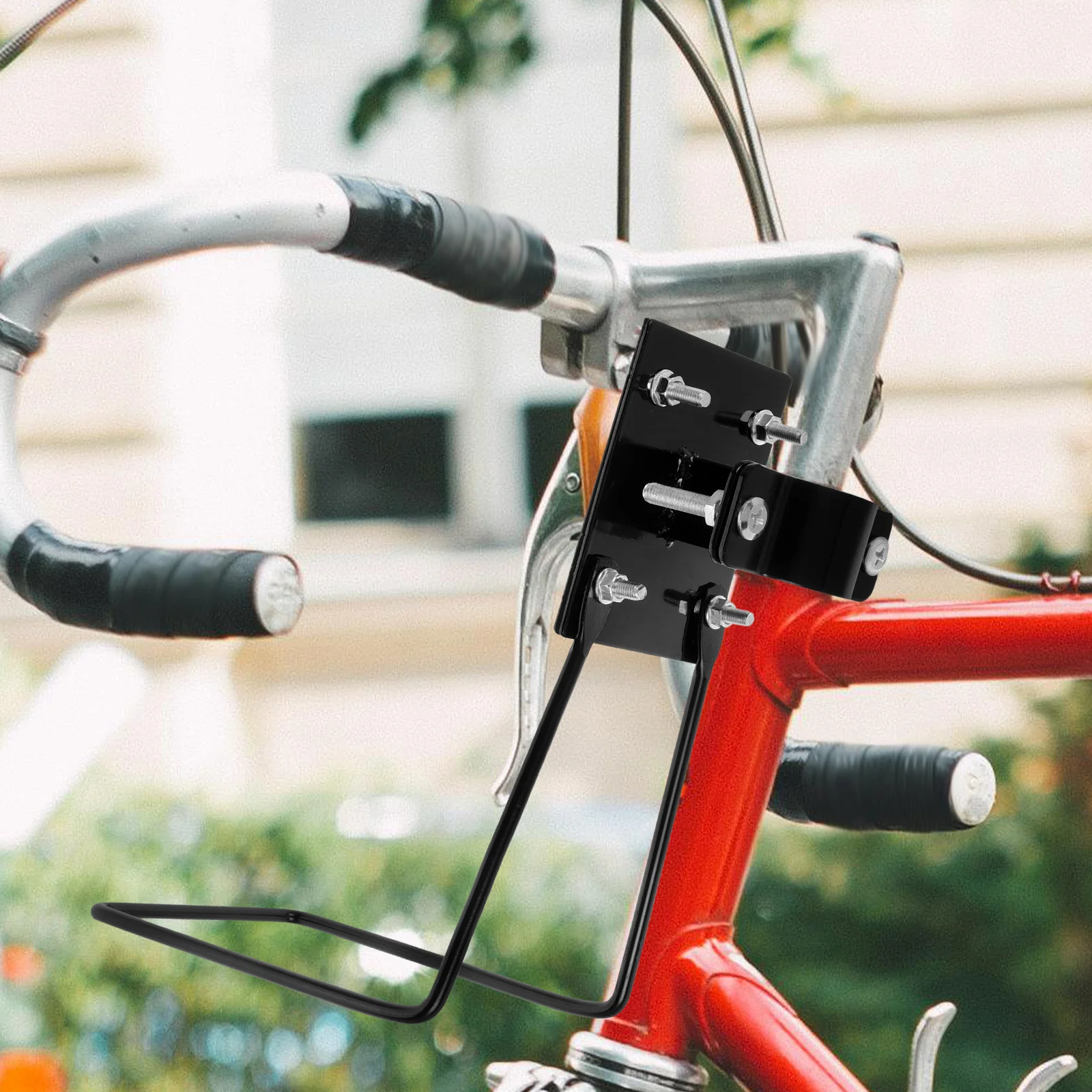

Iron Bike Front Basket Bracket Durable Mounting Hardware Included Universal Fit For Electric Mountain Bikes Secure Cargo Holder