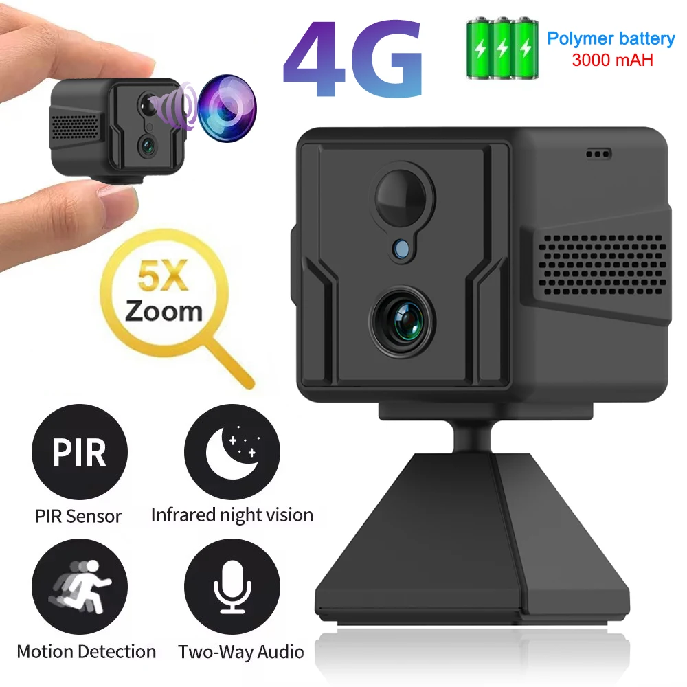 mini camera de vigilancia ip camera de seguranca 4g cartao sim ou wifi 5mp 3000mah grande battery low power voice intercom cctv camera 01