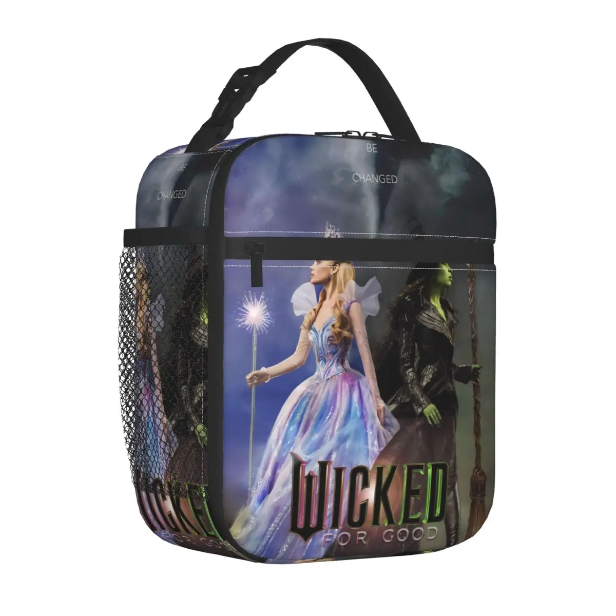 Wicked For Good Movie Insulated Lunch Bag Cooler Bag Reusable Meal Container Large Tote Lunch Box Food Storage Bags Outdoor