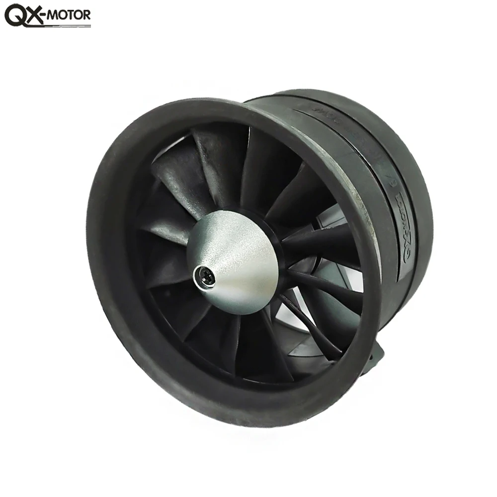 QX-Motor 64mm EDF 12Blade Ducted Fan CW CCW with QF2822 Brushless Motor 2100KV 2300KV 3300KV 4300KV For RC Airplane UAV Toy Part