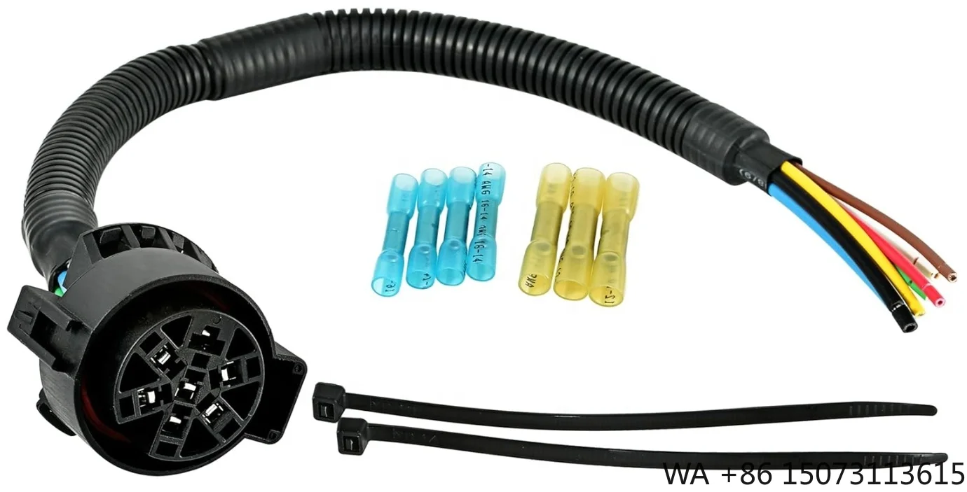 

Универсальный разъем жгута проводов, 16 дюймов, сменный 7-контактный разъем жгута проводов для автомобиля США, вилка прицепа