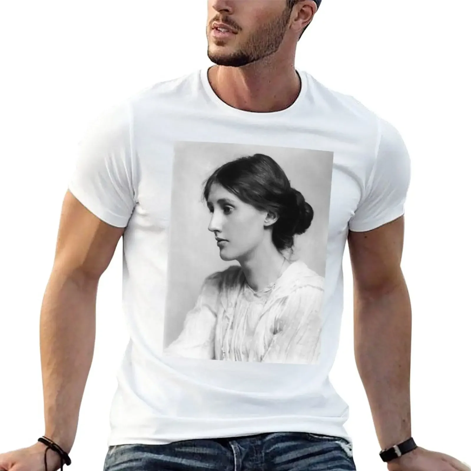 New Virginia Woolf T-Shirt Blouse anime Men's clothing