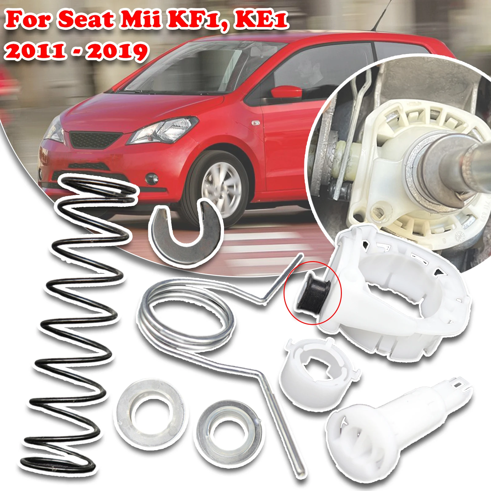 

For Seat Mii KF1 KE1 Upgrade Gear Lever Spring Bearing Shell Bushing Up Manual Linkage Repair Selector Shifting Fix 2011 - 2019