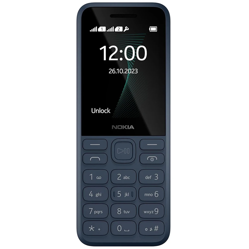 Nokia 130 2023 2G Backup Phone MP3 FM Radio MicroUSB LED 2SIM 1450mAh 2.4-inch Flashlight Nokia Physical Buttons Elderly Phone