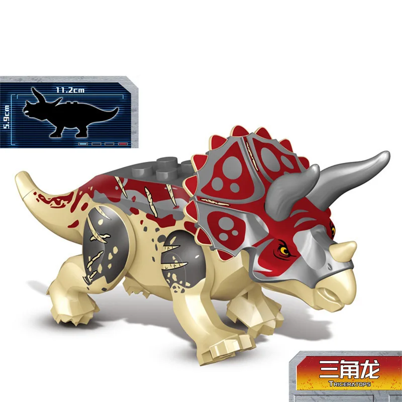 DIY MOC Building Block Snake necked sickle  fire thief dragon tyrannosaurus pterosaur ankylosaurus Toys for Children Gifts
