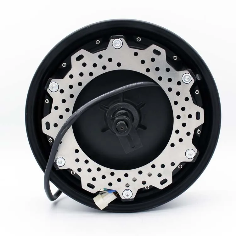 Electric wheels 3000w 60V 72V 12 inch 3000W front brake disc hub motor for electric motorcycle