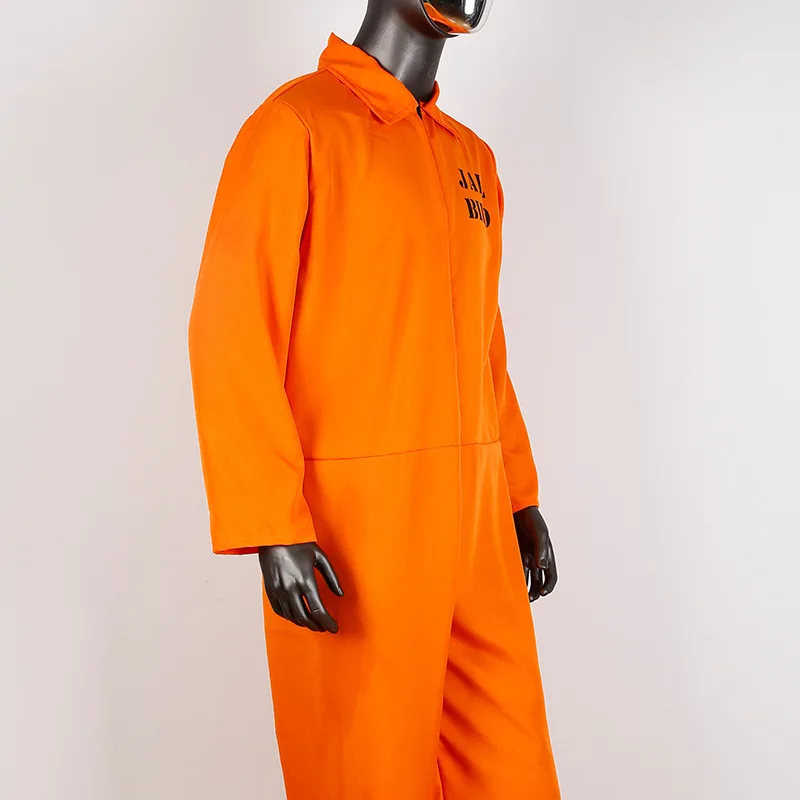 Halloween Men Prisoner Costume Adult Amusement Park Cosplay Suits