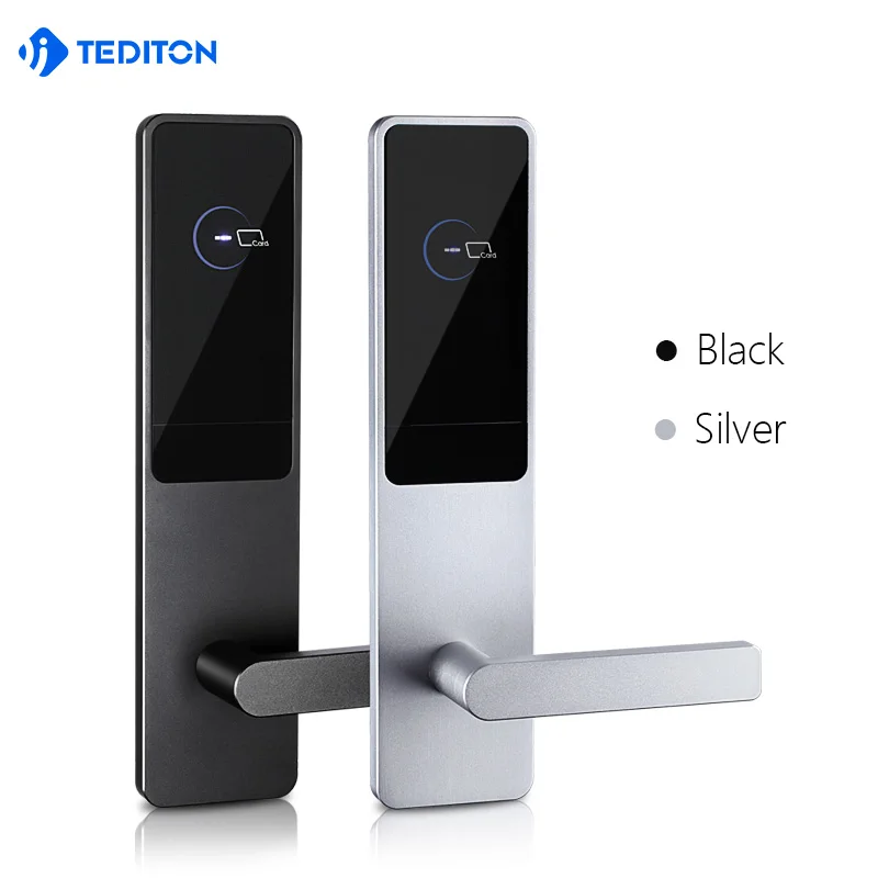 outdoor hotel tuya digital keyless door lock smart hotel keyless card management system door locks