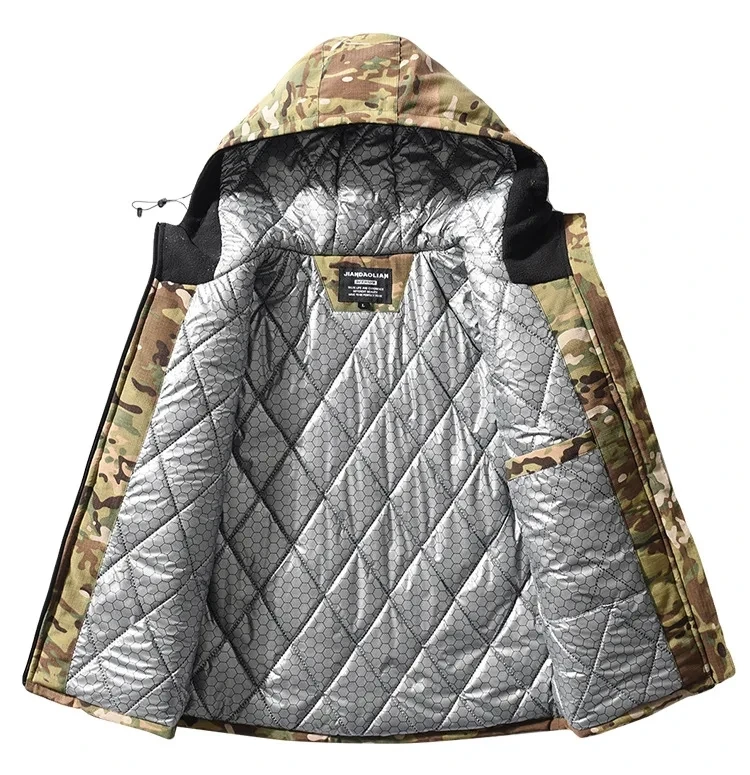 M65 Winter Parkas Men Tactical Jackets –30℃ Camo Heating Military Jacket Warm Hooded Hunting Coats Windbreaker Multicam Thermal