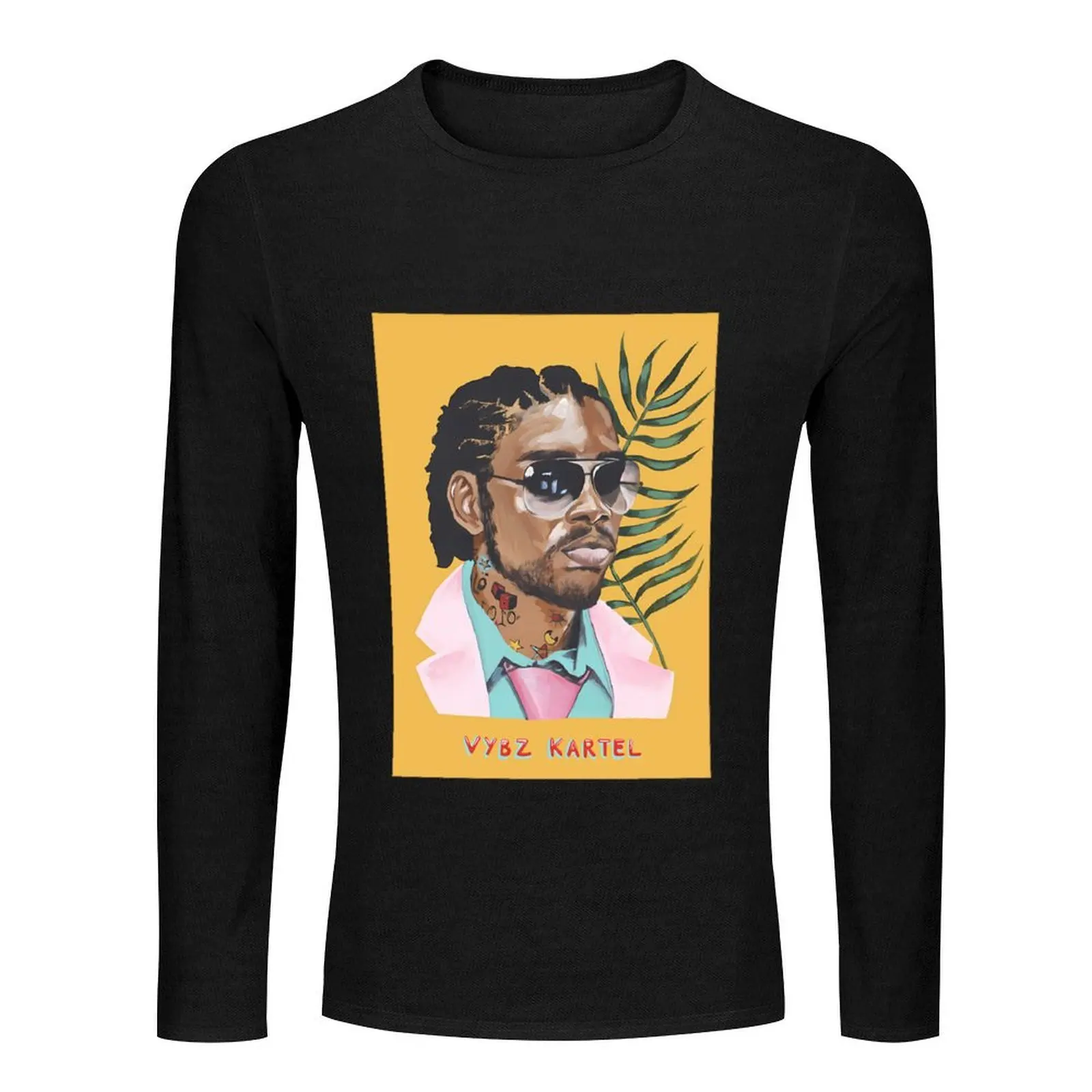 Vybz Kartel . Jamaica Dancehall Hero \t Long T-Shirt anime plus size t shirts Blouse sports fan t-shirts workout shirts for men