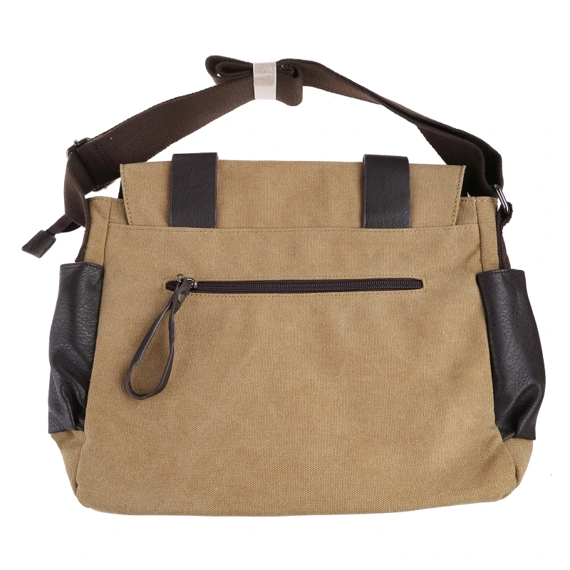 Lässige Canvas Satchel Messenger Bag Umhängetaschen für Männer Reisen Camping E74B