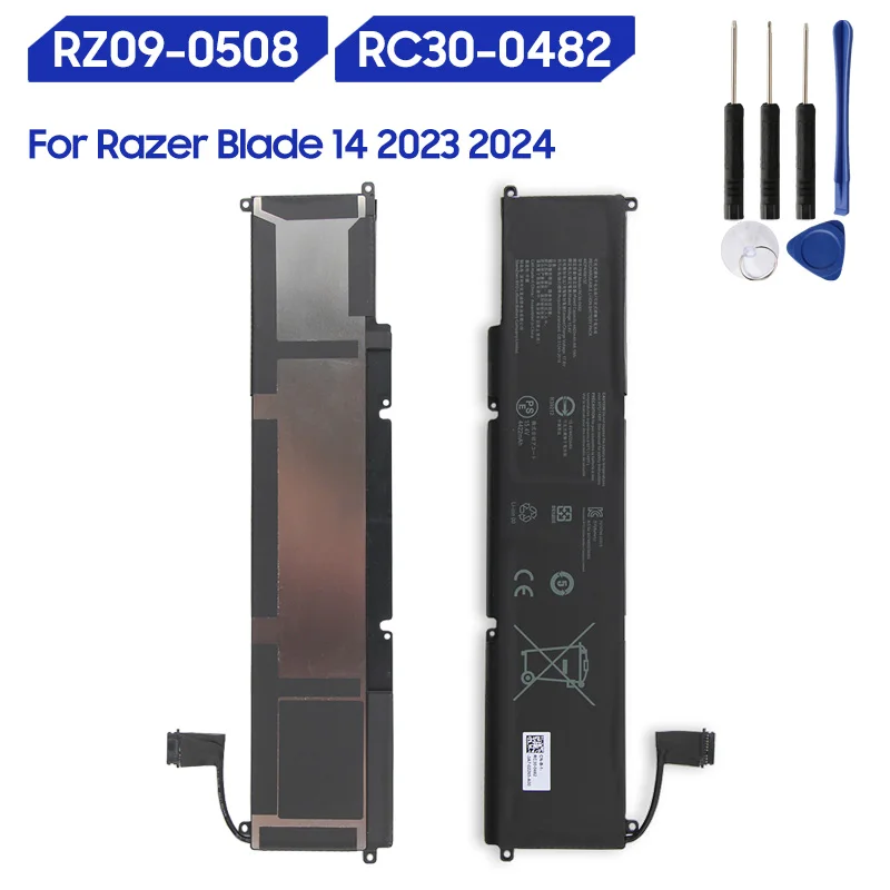 Battery RZ09-0508 RC30-0482 For Razer Blade 14 2023 2024 15.4V 4422mAh 68.1Wh