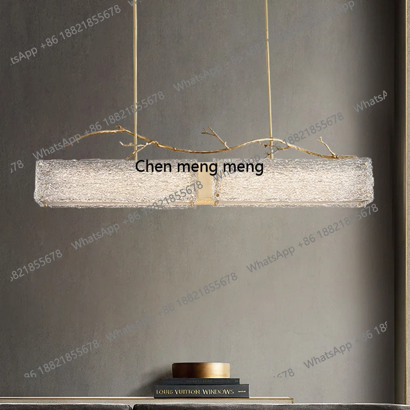 New Chinese restaurant chandelier designer high-end all-copper tea room chandelier modern light