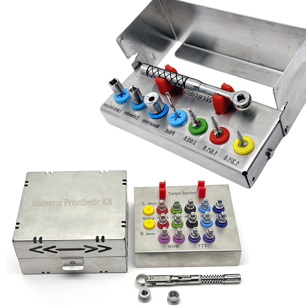 

Dental Universal Implant Torque Wrench Screwdriver for Prosthetic Restoration Ratchet Hand Tool Dentist Equipment Kit