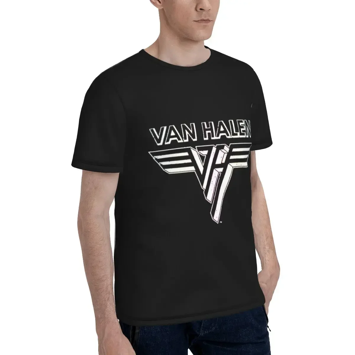 Van Halen 5150 Logo T-Shirt for Men polyester T Shirts Men's Short Sleeve O-Neck Summer Clothes Tops