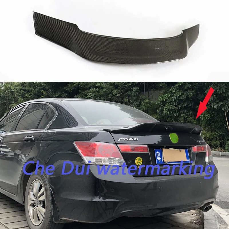 

For Honda 8th Generation Accord Modified True Carbon Fiber Rear Spoiler True Carbon Fiber Rear Fin Car Modification Accessories