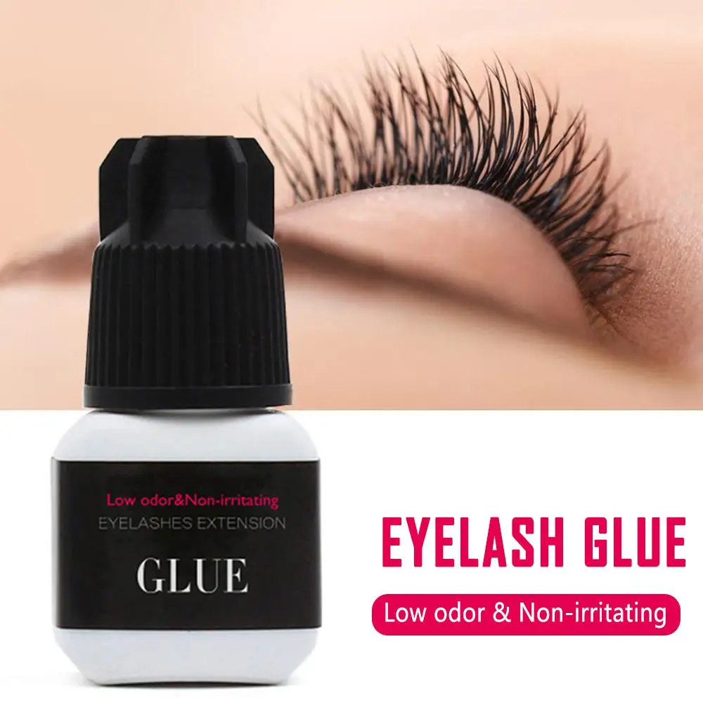 Individual Eyelash Glue Black Low Odor No Stimulation Slow Eyelashes Extension Glue Adhesive For Beginner