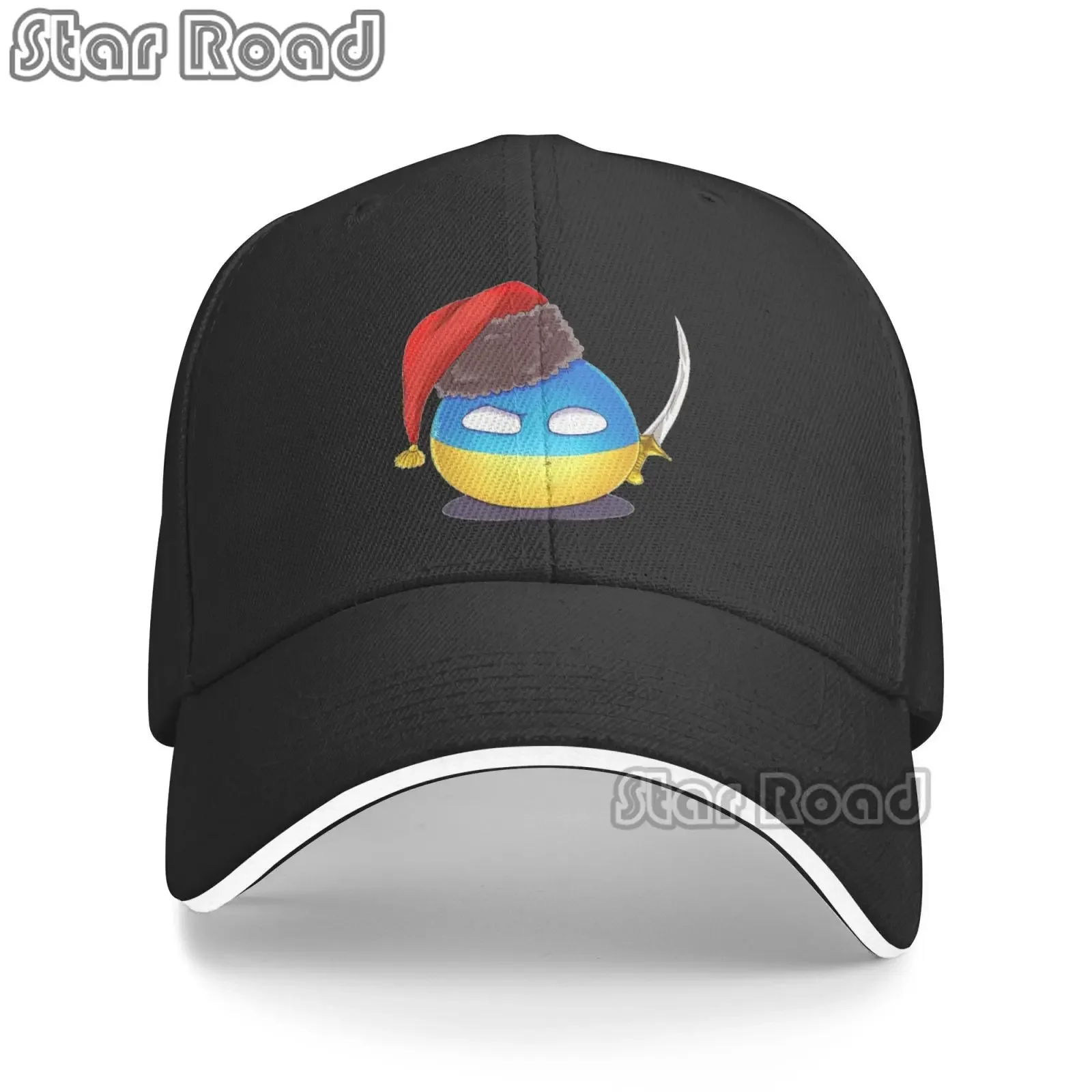 Funny Christmas Santa Countryball Ukraine Hats Classics Baseball Cap Washed Always Believe Baseball Cap for Men Women