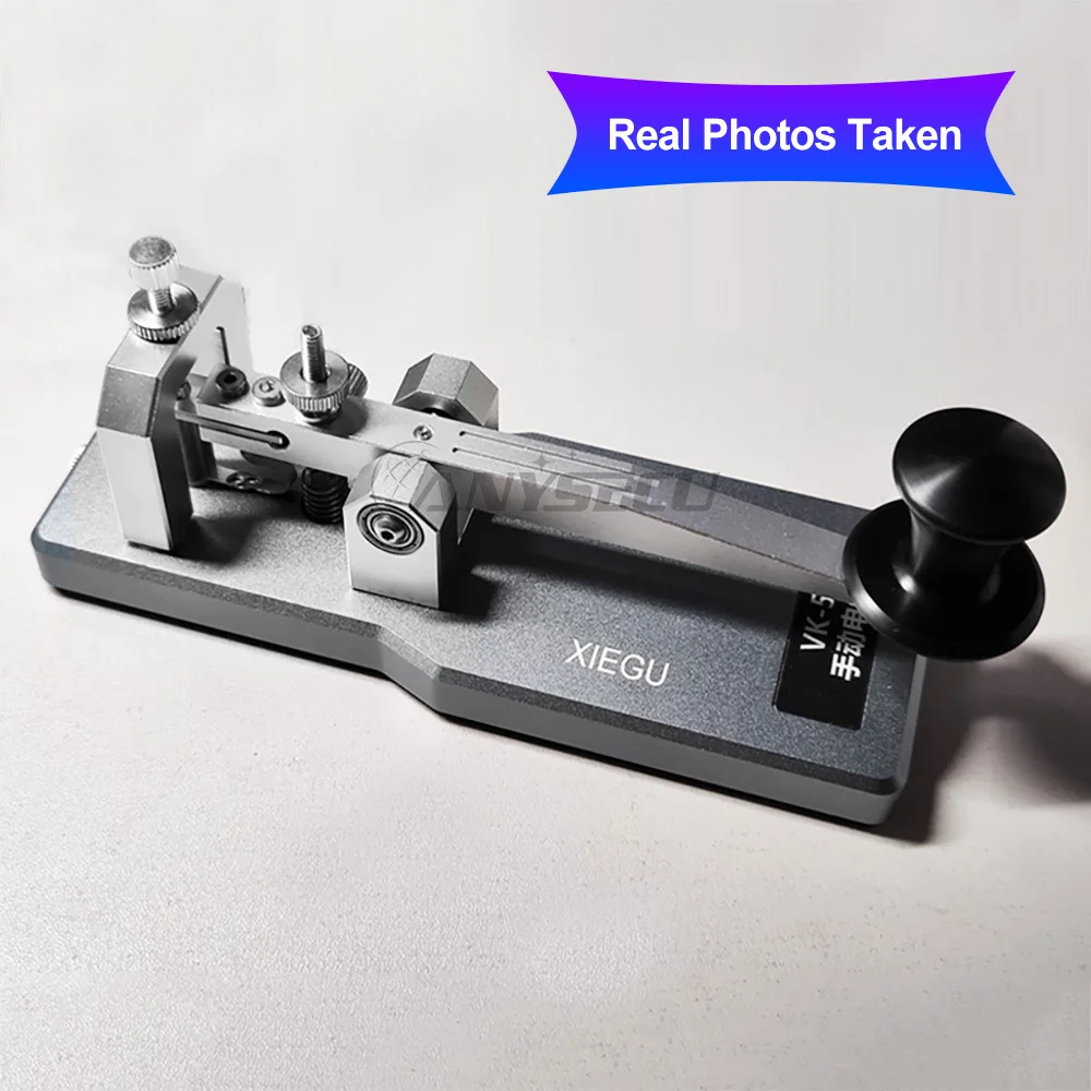 Xiegu Electric Key VK-5 Shortwave Radio Manual Key Morse Code Radio Transmission Key Aluminum Alloy Base