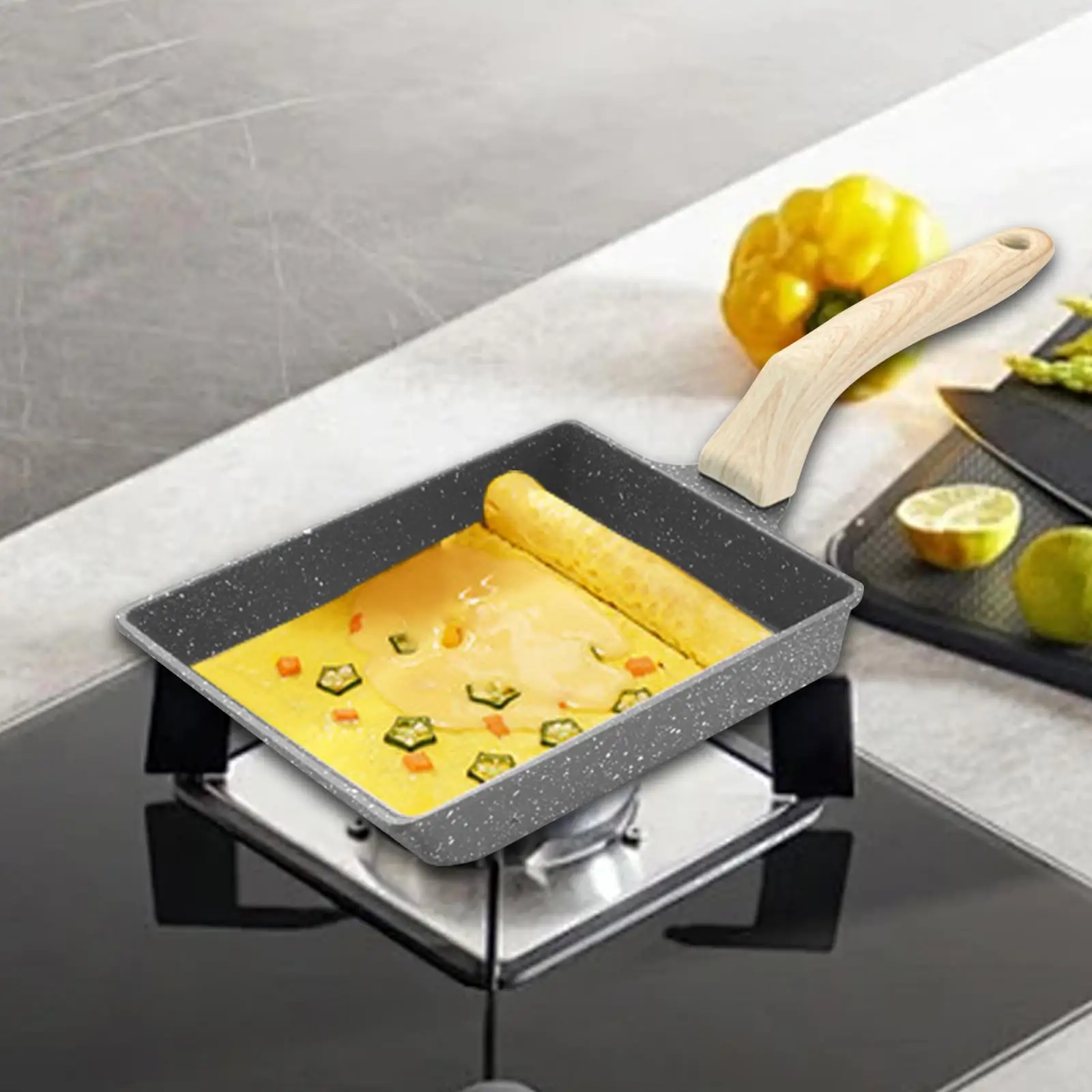 تاماغوياكي عموم فطيرة صانع أواني المطبخ البيض لفة نمط البيض مقلاة اليابانية عجة عموم لمطعم نزهة المنزل #3