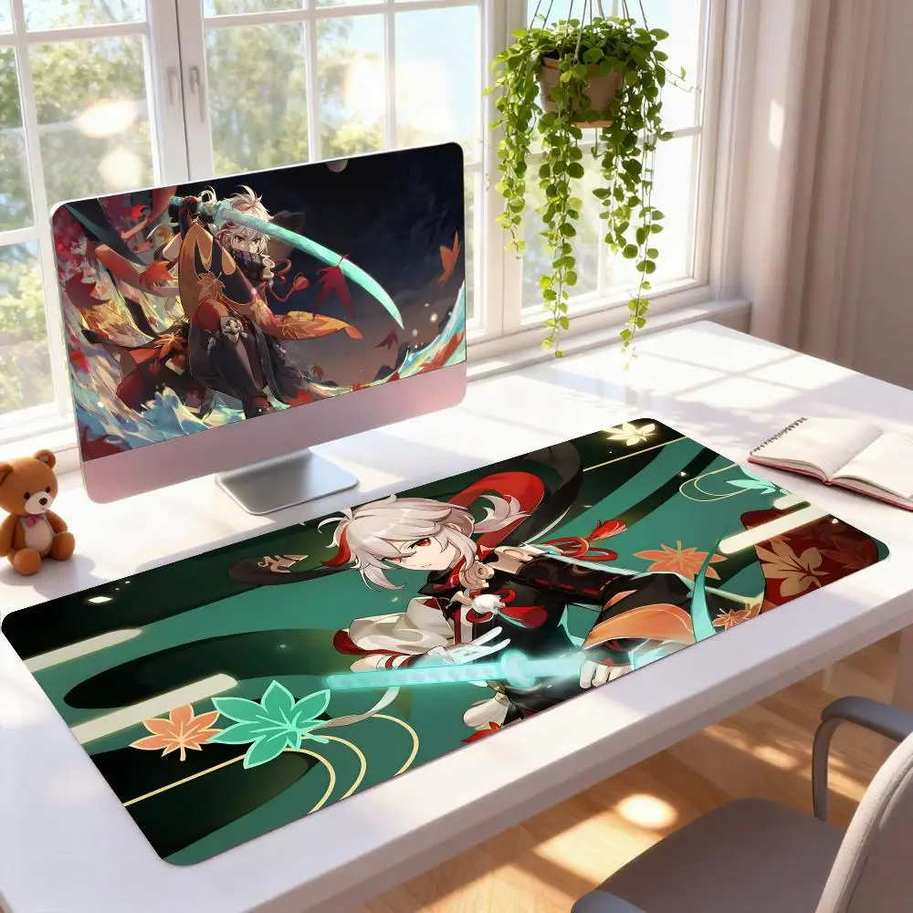 

Game GI Kazuha Mouse Pad Rubber Computer Laptop Official Game Super Colored Print Aesthetic Pretty Fashion Luxury Mat