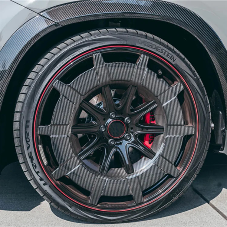 4 Piece Forged Alloy Wheels 18 19 20 21 22 Inch Black Carbon Fiber 5x112 Car Wheels for G500 G55 G63 S63 S65 G900 G800