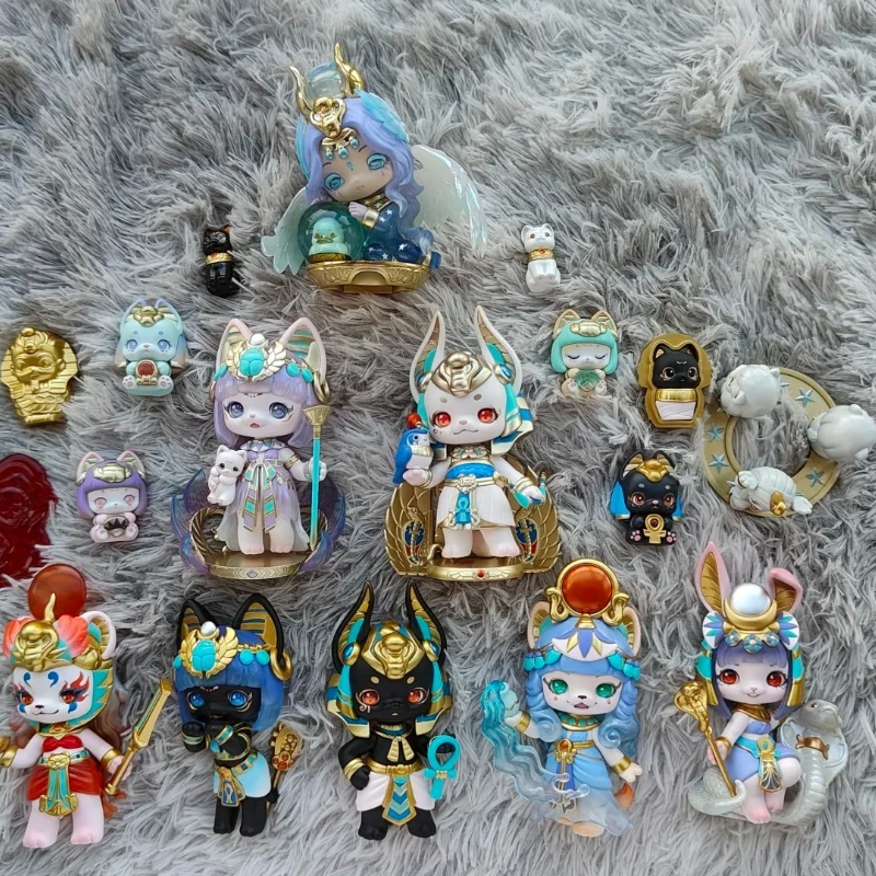 

Милый декор Юла, детский сад, третья волна, фигурка египетского бога, коллекционный дисплей, модная глухая коробка, креативные выставки, загадочная коробка