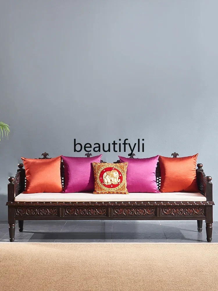

ss C ss CSouth East Asia all solid wood sofa, new Chinese Arhat bed, Thai style living room furniture sofa