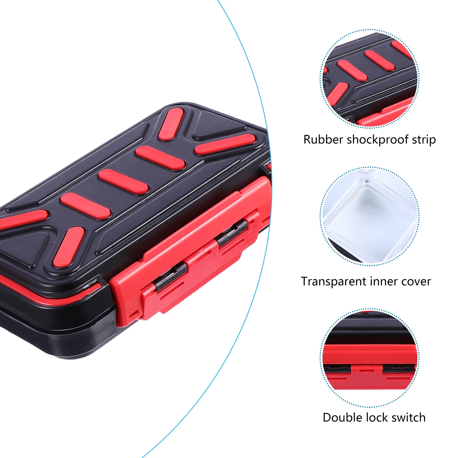 

Waterproof Accessory Box Tackle Boxes Fishing Storage Medium and Small Tool Abs