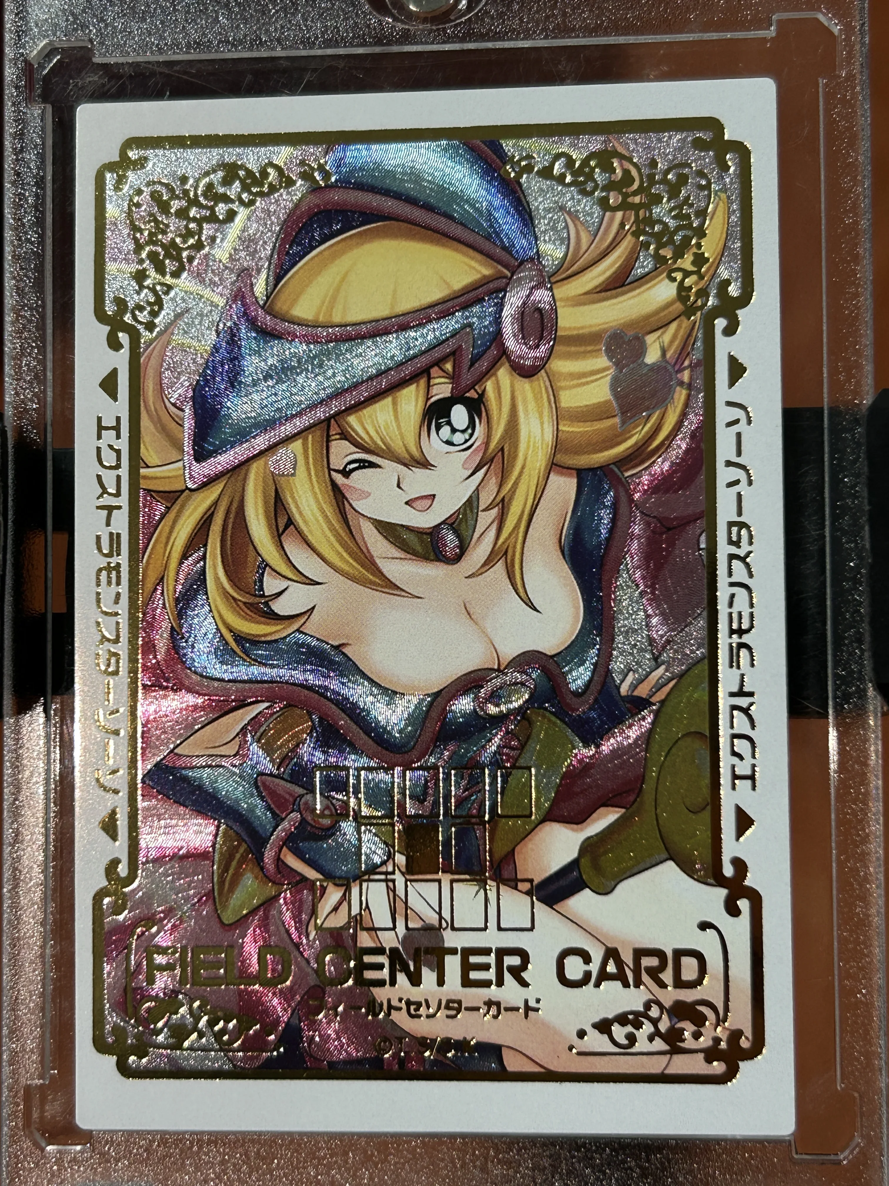 Dark Magician Girl 1PCS/SET DIY Bronzing flash card Yu-Gi-Oh! series Collection card Game card Christmas birthday gift  toys