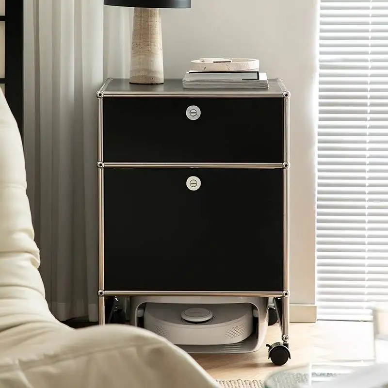 

Шкаф-робот для подметальной машины, передвижной шкаф для хранения из нержавеющей стали с Нарульным камнем для гостиной