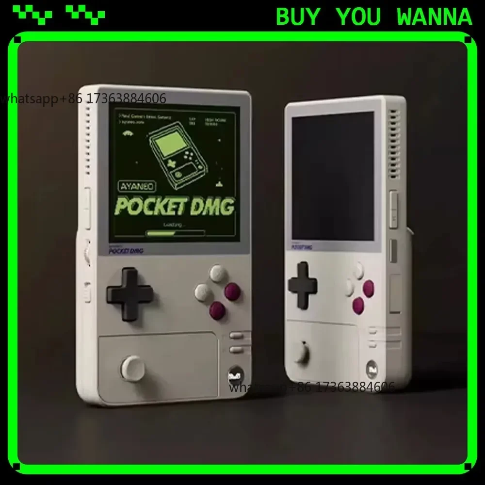 Pocket DMG Game Console 1240*1080 Resolution Screen 3.92Inch OLED 6000mAh Gyroscope Handheld Game Consoles Customize Gift